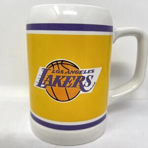NBA Los Angeles Lakers Papel NBA Basketball Champions Mug Beer Cup VTG Collect